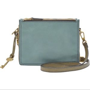 Fossil Campbell steel blue crossbody
